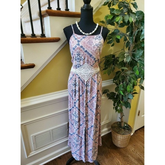 Xhilaration Floral Dress Lace Waist- Size XXL (JUNIOR SIZE) See pics. - Picture 1 of 16